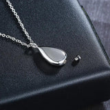Women's Urn Necklace Pet Loss Teardrop Pendant Keepsake Ashes Cremation Memorial