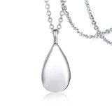 Women's Urn Necklace Pet Loss Teardrop Pendant Keepsake Ashes Cremation Memorial