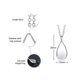 Women's Urn Necklace Pet Loss Teardrop Pendant Keepsake Ashes Cremation Memorial