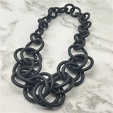 Ukebay Rubber Choker Necklace Women Vintage Ethnic Gothic Jewelry Chain
