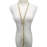 Long Tassel Necklace Women Pendant Necklaces Silver Sweater Chain Jewellery