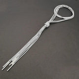 Long Tassel Necklace Women Pendant Necklaces Silver Sweater Chain Jewellery