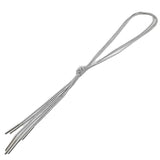 Long Tassel Necklace Women Pendant Necklaces Silver Sweater Chain Jewellery