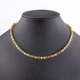 Nidin Ins Choker Iced Out Tennis Chain Necklace For Women