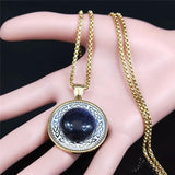 Celtic Irish Knot Stone Necklace Witch NHH12S02