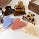 Vintage Acetate Leopard Hair Claw Crab Clamp Hair Clips for Women