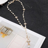 Pearl Long Double Layer Pendant Necklace Sweater Chain
