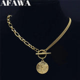 SAINT MICHAEL Archangel Necklace Stainless Chain Women Men