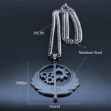 Stainless Steel Brotherhood Pendant Necklace