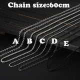 Men's 316L Stainless-steel Flower Snake Pendant Necklace Teens Punk Biker