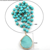 Bohemian Stone Pendant Necklaces for Women
