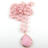 Bohemian Stone Pendant Necklaces for Women