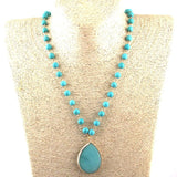 Bohemian Stone Pendant Necklaces for Women