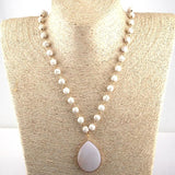 Bohemian Stone Pendant Necklaces for Women