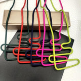 Hot Rope Necklace Geo Maze Collar Pendant Costume Jewelry For Women