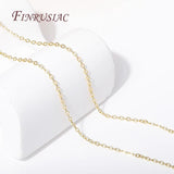 18K Plated Metal O Shape 2.0MM Thin Chains for DIY Jewelry Making