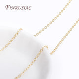 18K Plated Metal O Shape 2.0MM Thin Chains for DIY Jewelry Making