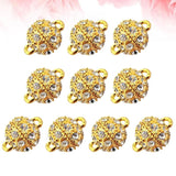 10 PCS Golden Bracelet Chain Clasps for DIY Wrist Jewelry