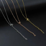5Pcs 1-2MM Rose Plated Stainless Steel O Chain Necklace DIY Supplies