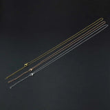 5Pcs 1-2MM Rose Plated Stainless Steel O Chain Necklace DIY Supplies