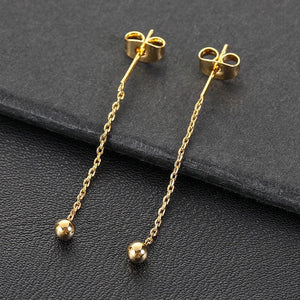 10Pcs Copper Tassel Chain Drop Earrings for DIY Jewelry Making