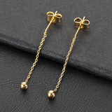 10Pcs Copper Tassel Chain Drop Earrings for DIY Jewelry Making