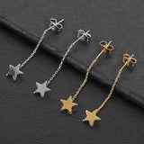10Pcs Copper Tassel Chain Drop Earrings for DIY Jewelry Making