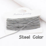 Stainless Steel 3mm Side Chain for DIY Necklace Bracelet