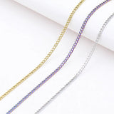 Stainless Steel 3mm Side Chain for DIY Necklace Bracelet
