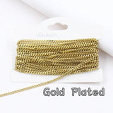 Stainless Steel 3mm Side Chain for DIY Necklace Bracelet