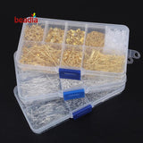 Ears Block Stopper Hooks Gold Pins Chain Beads Set