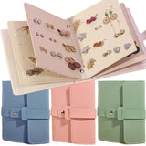 Earrings Organizer Album Portable Ear Studs Holder Storage Bag Earring Book