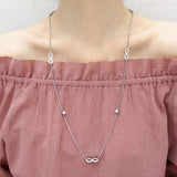 Stainless Steel Flower Charms Necklace for Women