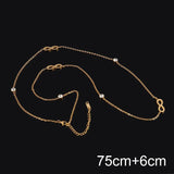 Stainless Steel Flower Charms Necklace for Women