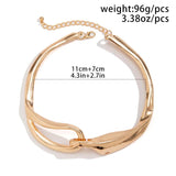 Chunky Chain Short Necklace Collar for Women Heavy Metal Choker