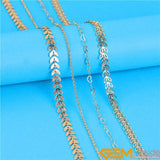 14 Filled Round Cable Chain for Necklace Making 1.2/2.0/1.5/3.5mm