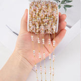 Pink Crystal Beads Chain for Jewelry Making DIY