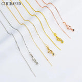 14K/18K Plated O-Chain Flat Thin Clavicle Necklace