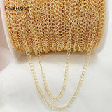 2.5mm/3mm Thin Chains 14k Plated DIY Necklace Bracelet Extension Chain