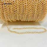 2.5mm/3mm Thin Chains 14k Plated DIY Necklace Bracelet Extension Chain