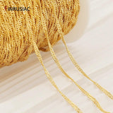 2.5mm/3mm Thin Chains 14k Plated DIY Necklace Bracelet Extension Chain
