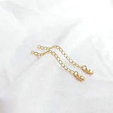 10PCS 14K Plated Brass Extender Chain for DIY Jewelry Making Findings