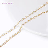 18K Plated Brass Heart Chain for Jewelry Making