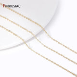 1.6mm 14K Plated Brass Oval Thin Chains for Jewelry Making