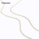 1.6mm 14K Plated Brass Oval Thin Chains for Jewelry Making