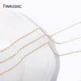 1.6mm 14K Plated Brass Oval Thin Chains for Jewelry Making