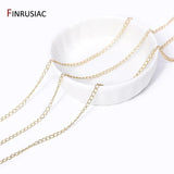 14k Plated Thin Chains for Jewelry Making DIY Necklace Bracelet