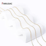 14k Plated Thin Chains for Jewelry Making DIY Necklace Bracelet