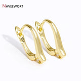 18K Plated Brass Earring Clasps Earring Hooks Accessories