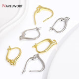 18K Plated Brass Earring Clasps Earring Hooks Accessories
